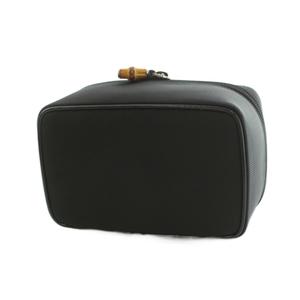 グッチ GUCCI バンブー レザー バニティバッグ メイクポーチ 化粧ポーチ 小物入れ ハンドバッグ 032 1955 0151 黒 ブラック /MI ■OH ■GY18 レディース