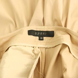 グッチ GUCCI フレアパンツ ストレッチ ウェブストライプ インターロッキングG 38 ベージュ 152728 /DF ■GY18 レディース