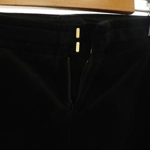 グッチ GUCCI パンツ スラックス ストレート ベロア インターロッキングG 42 黒 ブラック 166984 /CX ■GY18 レディース