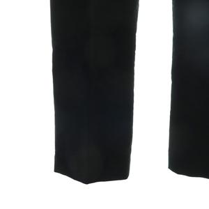 グッチ GUCCI パンツ スラックス ストレート ベロア インターロッキングG 42 黒 ブラック 166984 /CX ■GY18 レディース