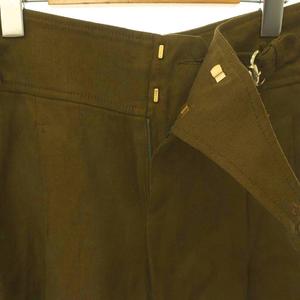 グッチ GUCCI ハーフパンツ ショートパンツ ベルトデザイン リネン 38 カーキ 171894 /DF ■GY18 レディース