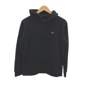 シュプリーム SUPREME スモールボックスロゴパーカー S 紺 ネイビー フリース プルオーバー トップス フード付き /YU ■GY18 メンズ