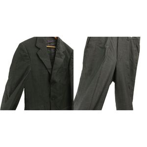グッチ GUCCI スーツ セットアップ 上下 テーラードジャケット ウール シングル 3B 総裏地 サイドベンツ パンツ スラックス 44 S グレー 28E7F3 /XZ ■GY18 メンズ