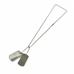 グッチ GUCCI ダブルドッグタグ ネックレス アクセサリー ペンダント Silver925 シルバー色 ■GY18 /MQ ■OH メンズ