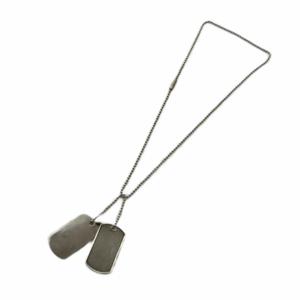 グッチ GUCCI ダブルドッグタグ ネックレス アクセサリー ペンダント Silver925 シルバー色 ■GY18 /MQ ■OH メンズ