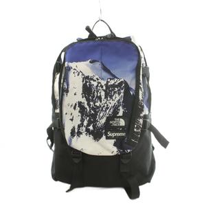 シュプリーム SUPREME × ノースフェイス THE NORTH FACE 17AW Mountain Expedition Backpack マウンテン エクスペディション リュックサック バックパック 総柄 青 ブルー 黒 ブラック 白 ホワイト NF0A3G74 /MI ■GY18 メンズ