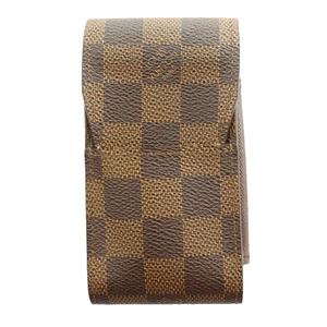 ルイヴィトン LOUIS VUITTON ダミエ エテュイ・シガレット タバコケース コーティングキャンバス 茶 ブラウン /SS ■OS ■OH ■GY11 レディース