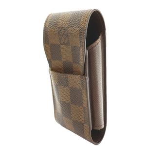 ルイヴィトン LOUIS VUITTON ダミエ エテュイ・シガレット タバコケース コーティングキャンバス 茶 ブラウン /SS ■OS ■OH ■GY11 レディース