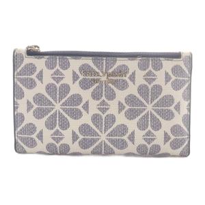 ケイトスペード KATE SPADE カードケース ロゴ 白 紺 /SR ■GY18 レディース