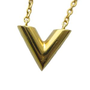 ルイヴィトン LOUIS VUITTON M61083 エセンシャルV ネックレス ペンダント アクセサリー ロゴ ゴールド色 ■GY18 /MQ ■OH レディース