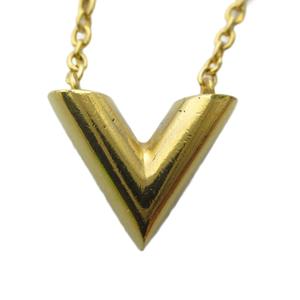 ルイヴィトン LOUIS VUITTON M61083 エセンシャルV ネックレス ペンダント アクセサリー ロゴ ゴールド色 ■GY18 /MQ ■OH レディース