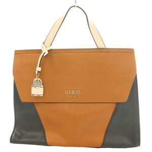 ゲス GUESS Shawnaサッチェルモデル ハンドバッグ フェイクレザー 茶 ブラウン 黒 ブラック /SS ■OS ■GY18 レディース