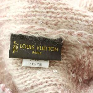 ルイヴィトン LOUIS VUITTON モノグラムニット帽 帽子 モヘヤ混 スパンコール ピンク /YO39 ■GY18 ■OH 