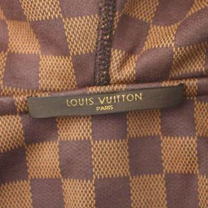 ルイヴィトン LOUIS VUITTON ジップアップパーカー フーディー ダミエ柄 ロゴ コットン S 茶 ブラウン RM102D MQJR40JDE /MW ■GY18 メンズ