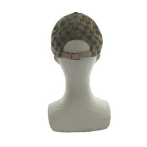 グッチ GUCCI キャップ ヒグチユウコ 日本限定 帽子 GG柄キャンバス 猫 キャット ロゴ M 57cm 茶 ブラウン ■GY11 /MQ ■OH レディース
