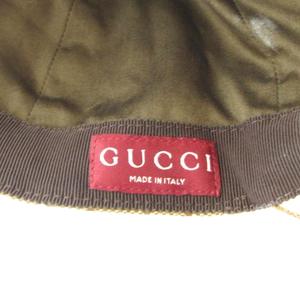 グッチ GUCCI キャップ ヒグチユウコ 日本限定 帽子 GG柄キャンバス 猫 キャット ロゴ M 57cm 茶 ブラウン ■GY11 /MQ ■OH レディース