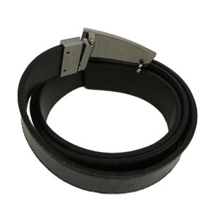 グッチ GUCCI ヴィンテージ ベルト レザー バックル ロゴ スクエアプレート 90/36 黒 ブラック /XZ ■GY18 メンズ