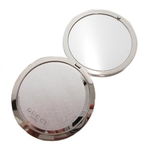 グッチ GUCCI ノベルティ 手鏡 ミラー ロゴ シルバーカラー /FF ■GY18 レディース