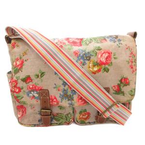 キャスキッドソン Cath Kidston ショルダーバッグ クロスボディ メッセンジャー マグネットボタン 花柄 マルチカラー /FF レディース