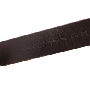 グッチ GUCCI ベルト ロゴ刻印 レザー 65・26 036・1450・1389 黒 ブラック /FF ■GY18 メンズ