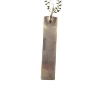 グッチ GUCCI ペンダント ネックレス アクセサリー ドッグタグ型 ロゴ Silver925 シルバー色 ■GY05 /MQ ■OH メンズ