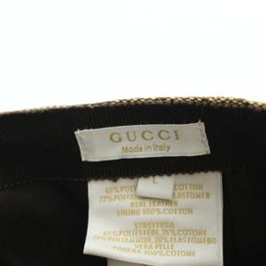 グッチ GUCCI 258053 FW920 ベースボールキャップ 帽子 ロゴ キャンバス GG柄 L 茶 ブラウン ■GY18 /MQ ■OH メンズ レディース