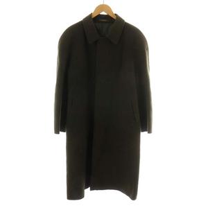 ジバンシィ GIVENCHY ステンカラーコート ロング丈 ウール カシミヤ混 L カーキ /AN36 ■GY06 メンズ