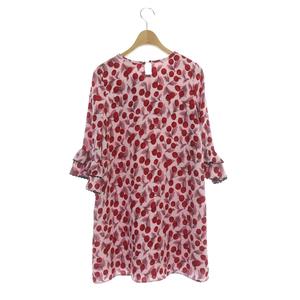 未使用品 ケイトスペード KATE SPADE ラッフルスリーブドレス