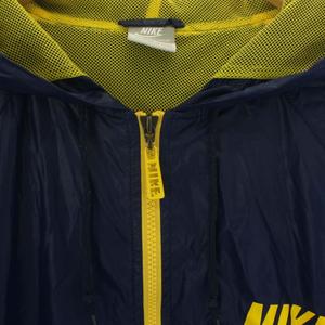 ナイキ NIKE マウンテンパーカー ジップアップ 裏地メッシュ ロゴ L 紺