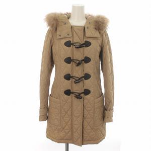 Burberry ダッフルコート ノバチェック ラクーンファー 38号 【公式通販】