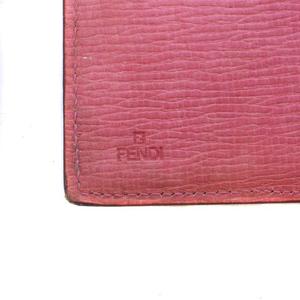 フェンディ FENDI 長財布 三つ折り レザー ズッカ柄 茶色 ブラウン