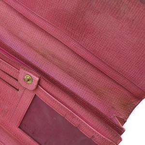 フェンディ FENDI 長財布 三つ折り レザー ズッカ柄 茶色 ブラウン