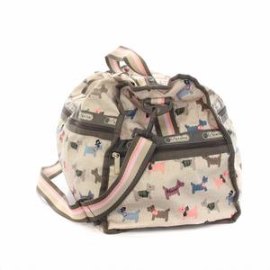Lesportsac 2way ボストンバッグ ショルダー ナイロン グレー LeSportsac - レスポートサック ナイロン製ボストンバッグ