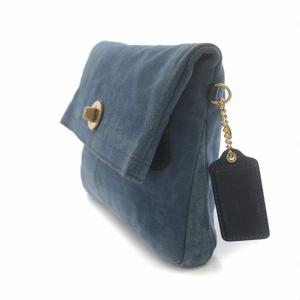 【美品】KOKU/クラッチバック/定価30,000円/インポート/ルシェルブルー 5カラー/栃木オイルレザー/レザーミニクラッチバッグ/(送料無料)