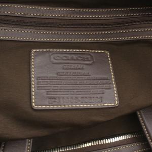 コーチ COACH ボストン バッグ ダッフル レザー 南京錠 鍵付き 茶