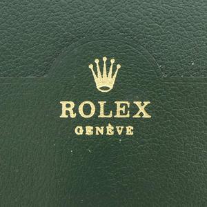 ロレックス ROLEX ギャランティーカードケース ロゴ レザー 緑