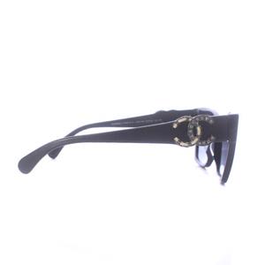 シャネル CHANEL サングラス セルフレーム ココマーク レザー チェーン 