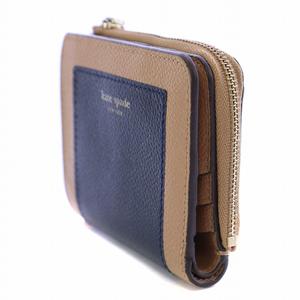 kate spade 二つ折り財布 ネイビー/ベージュ kate spade 二つ折り財布 ネイビー/ベージュ