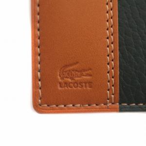 ラコステ LACOSTE 二つ折り 財布 ウォレット レザー 緑 グリーン
