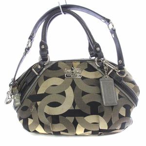 コーチ COACH 2WAY ハンド ワンショルダーバッグ オプアート 