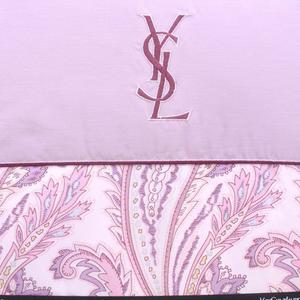 羽毛肌掛けふとん　ピンクブルー　イヴ・サンローラン 未使用品 イヴサンローラン YVES SAINT LAURENT 泰道リビング