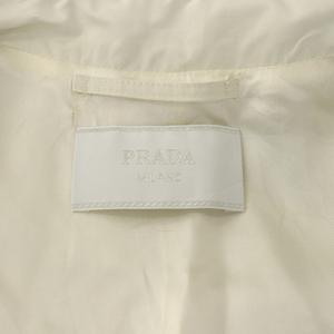 PRADA ホワイト トレンチコート 44 プラダ PRADA トレンチコート シングル ミドル 44 XL オフ
