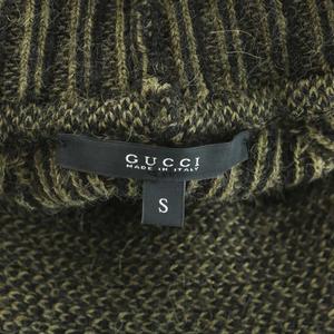 グッチ GUCCI タートルネックニットポンチョ アルパカ ウール混 ダブル