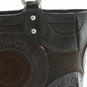 コーチ COACH トートバッグ ハンド キャンバス レザー ピースドパッチ 