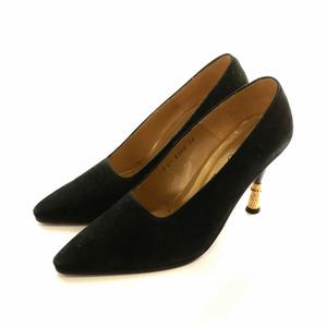 サンローラン ダークゴールド ヒールブーツ ちらばっ 