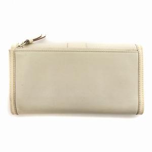 コーチ COACH 三つ折り長財布 ウォレット レザー シグネチャー ロゴ 白  