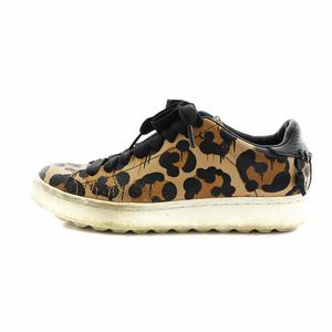 【新品未使用】コーチ 　シューズ　23センチ　COACH　キャメル コーチ COACH ローカットスニーカー シューズ 靴 ヒョウ柄