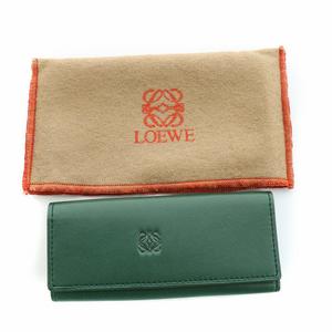 【未使用品】LOEWE ロエベ 6連 キーケース アマソナ アナグラム レザー ロエベアマソナ 6連キーケース ブラック ユニセックス キー