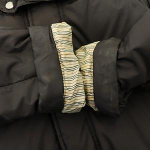 【良品】バーバリーブラックレーベル　ダウン　ノバチェック　ブラウン　茶　Lフード 訳あり バーバリーブラックレーベル チェック柄ダウンベスト メンズ