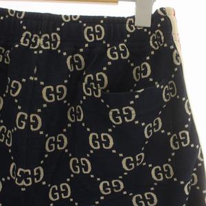 GUCCI　GGジャガード　ハーフパンツ　ジャージ　ネイビー　サイズS GUCCI GGジャガード ハーフパンツ ジャージ ネイビー サイズS